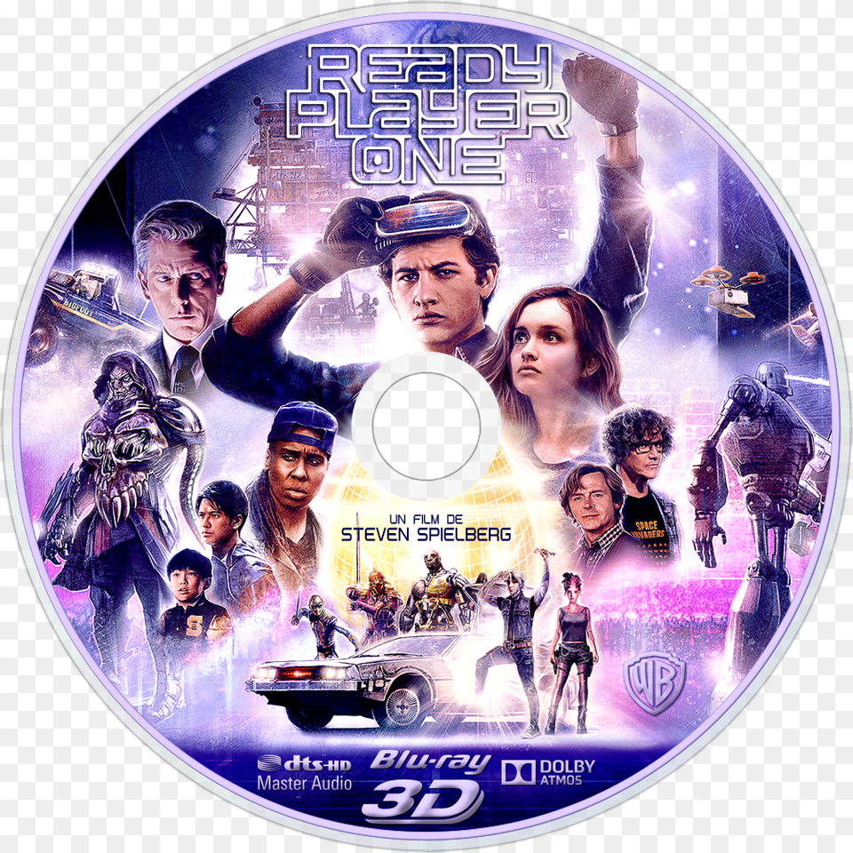 Ready Player One Bluray Disc, Disk, Dvd, Adult, Person Free Transparent Png