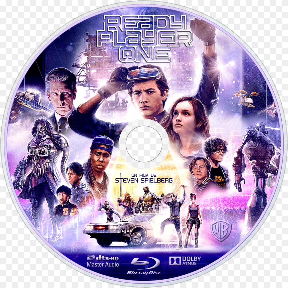 Ready Player One Bluray Disc Image Ready Player One F Nale Zandor, Disk, Dvd, Adult, Person Free Transparent Png