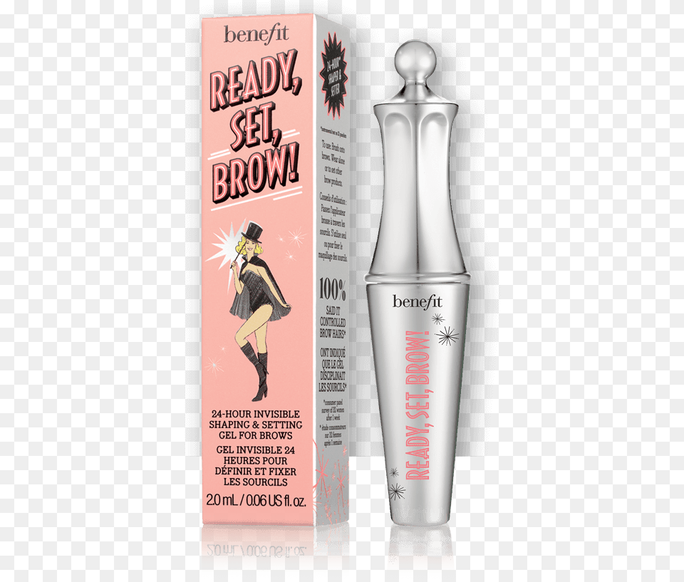 Ready Set Brow Deluxe Sample Benefit Ready Set Brow Harga, Bottle, Adult, Female, Person Free Png