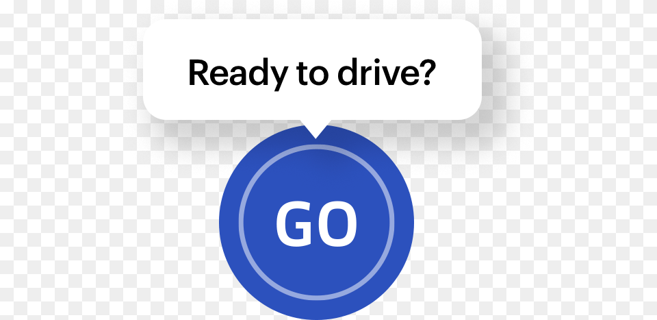 Ready To Drive Button Uber Go Button, Text, Number, Symbol Png Image