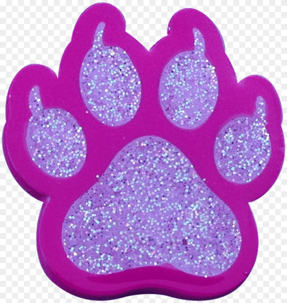 Readygolf Glitter Ball Marker U0026 Hat Clip Cat Paw Print Pink Transparent Gold Paw Print, Sponge Free Png