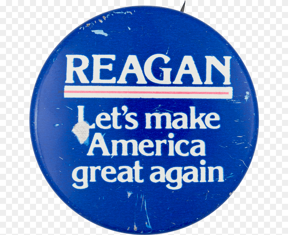 Reagan Let S Make America Great Again Political Button Ronald Reagan Campaign Poster, Badge, Logo, Symbol Png Image