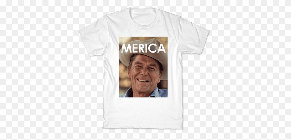 Reagan Merica Kids T Shirt Ronald Reagan Cowboy Hat, Clothing, T-shirt, Adult, Male Free Png