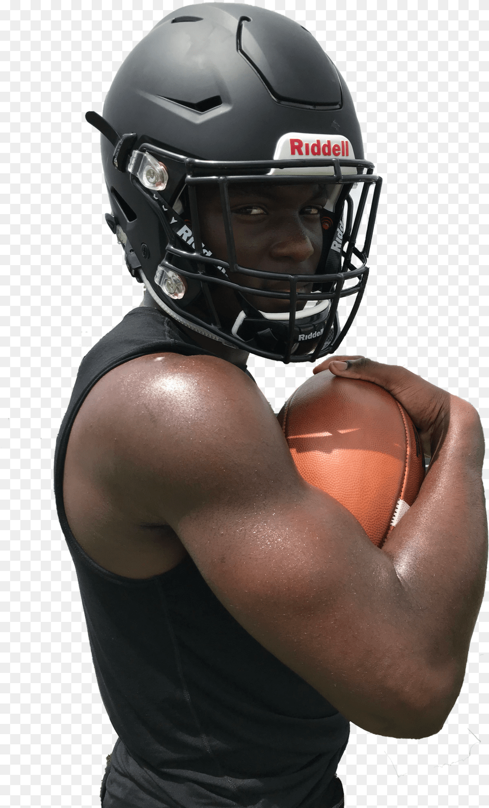 Reagorclass Img Responsive True Size Face Mask, Helmet, Playing American Football, Person, Sport Free Png