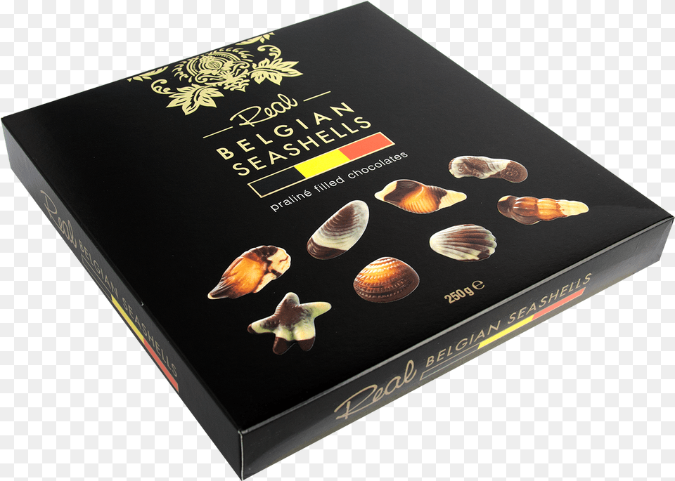 Real Belgian Seashells 250g Macaroon, Book, Publication, Box, Animal Png