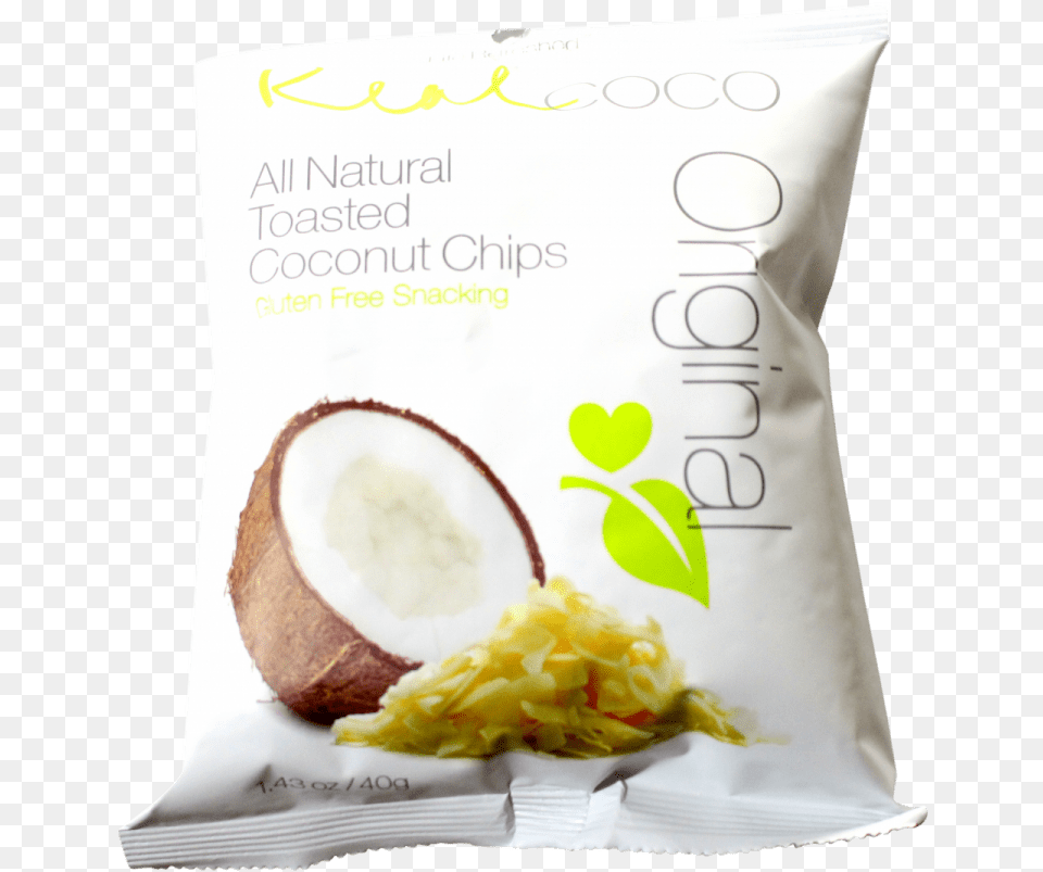 Real Coco All Natural Toasted Coconut Chips Bread, Food, Fruit, Plant, Produce Png Image