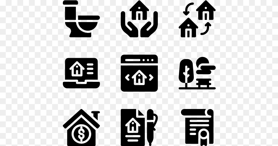 Real Estate 50 Icons Real Estate, Gray Free Png Download