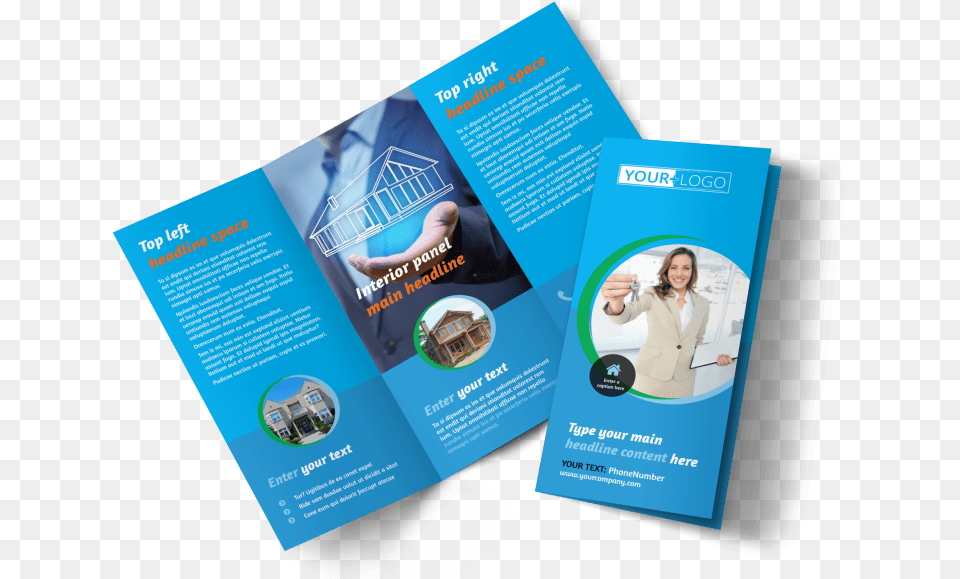 Real Estate Agent Brochure Template Preview Travel Tri Fold Brochure Design, Advertisement, Poster, Adult, Person Png