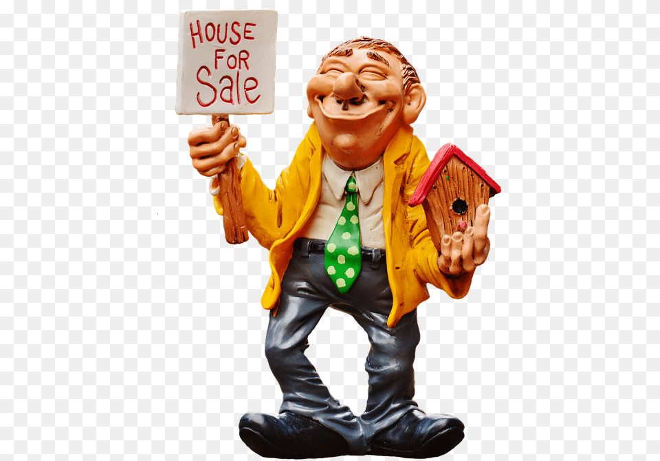 Real Estate Agent Cartoon, Figurine, Person, Accessories, Formal Wear Free Transparent Png