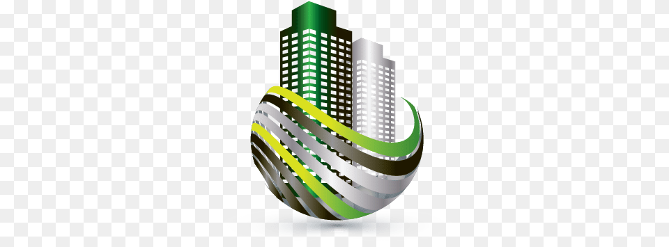 Real Estate Buildings Logo Maker Design A Logo Online Real Estate 3d Logo, Architecture, Sphere, High Rise, City Free Png