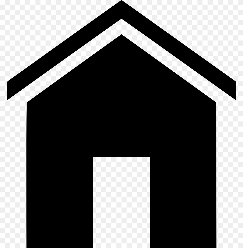 Real Estate Home House Comments House Glyph, Dog House, Outdoors, Nature Free Png Download