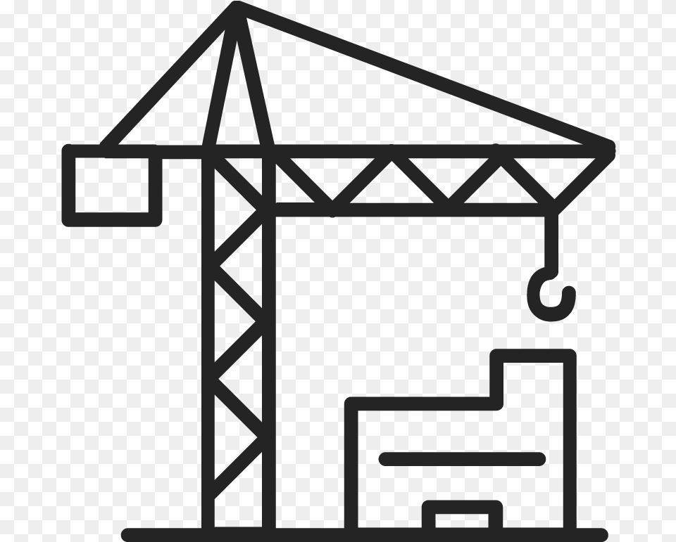 Real Estate Icon Construccin Vector, Construction, Construction Crane, Gate Free Png Download