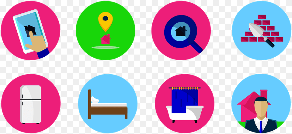 Real Estate Icons Marketing Home House Buttons Comercializacion, Adult, Person, Man, Male Free Transparent Png