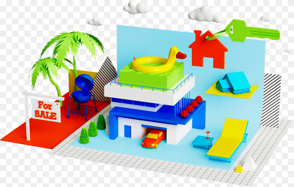 Real Estate Illustration By Pinch Studio Real Estate, Play Area, Toy, Indoors, Car Free Transparent Png