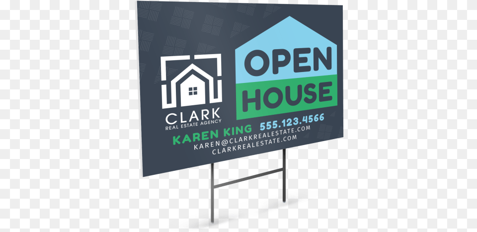 Real Estate Open House Yard Sign Template Preview Banner, Advertisement, Scoreboard, Poster Png Image