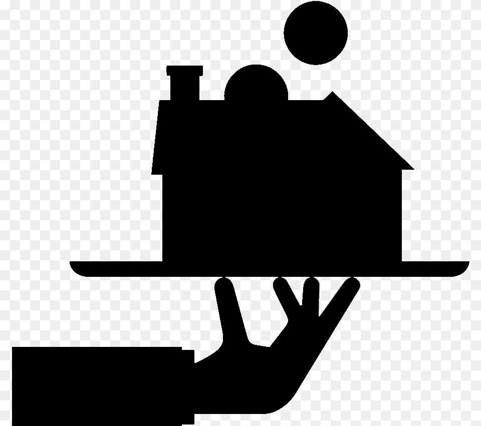 Real Estate Silhouette, Gray Free Transparent Png