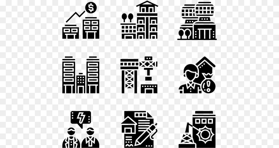 Real Estate Simulator Icon, Gray Free Png Download