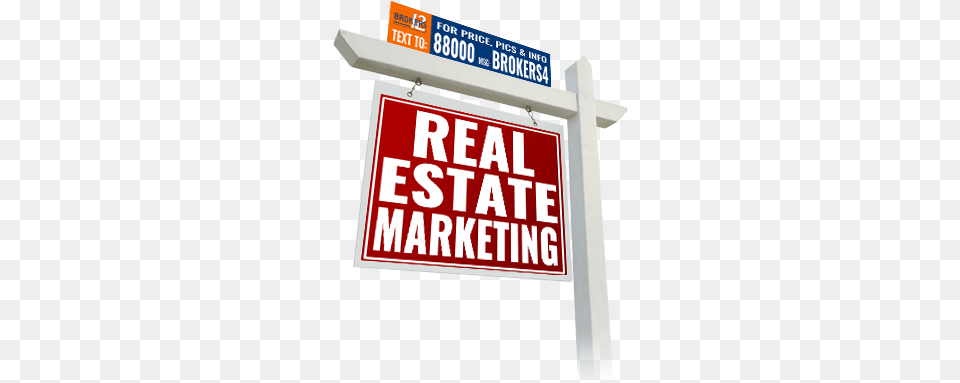 Real Estate Sms Marketing Signage, Sign, Symbol, Advertisement, Mailbox Free Png Download