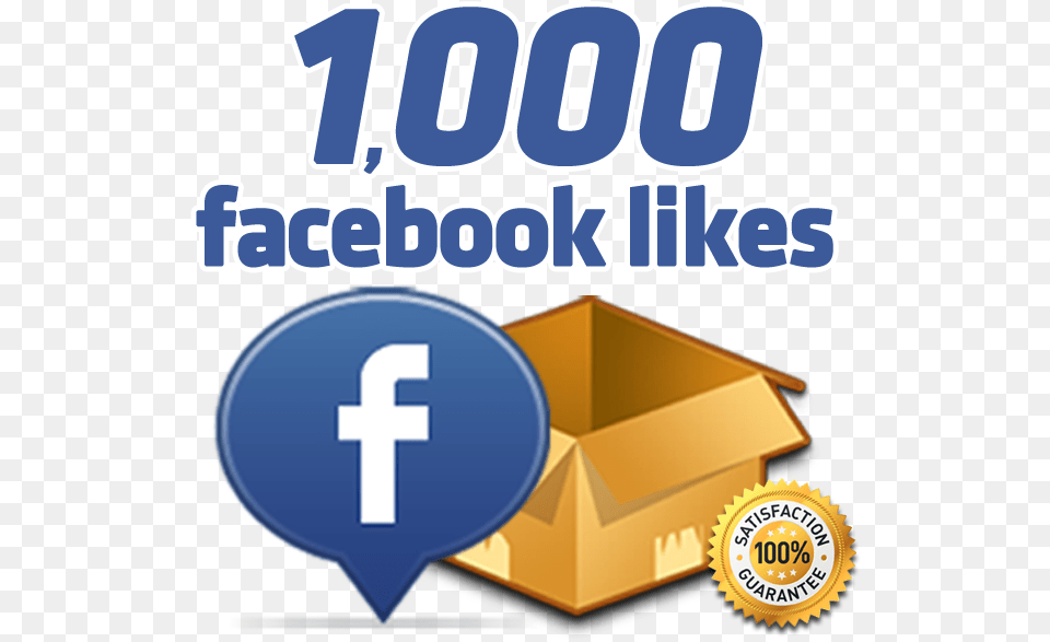 Real Facebook Likes 1k Likes On Facebook, Box, Cardboard, Carton, Package Free Transparent Png