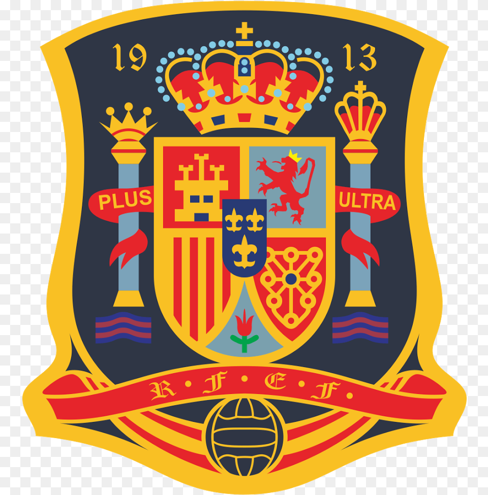 Real Federacin De Ftbol Logo Vector Format Cdr Dream League Soccer Logo Spain, Badge, Symbol, Emblem Free Transparent Png