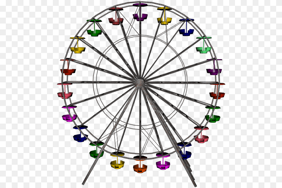 Real Ferris Wheel Clipart Download, Amusement Park, Ferris Wheel, Fun, Machine Free Transparent Png