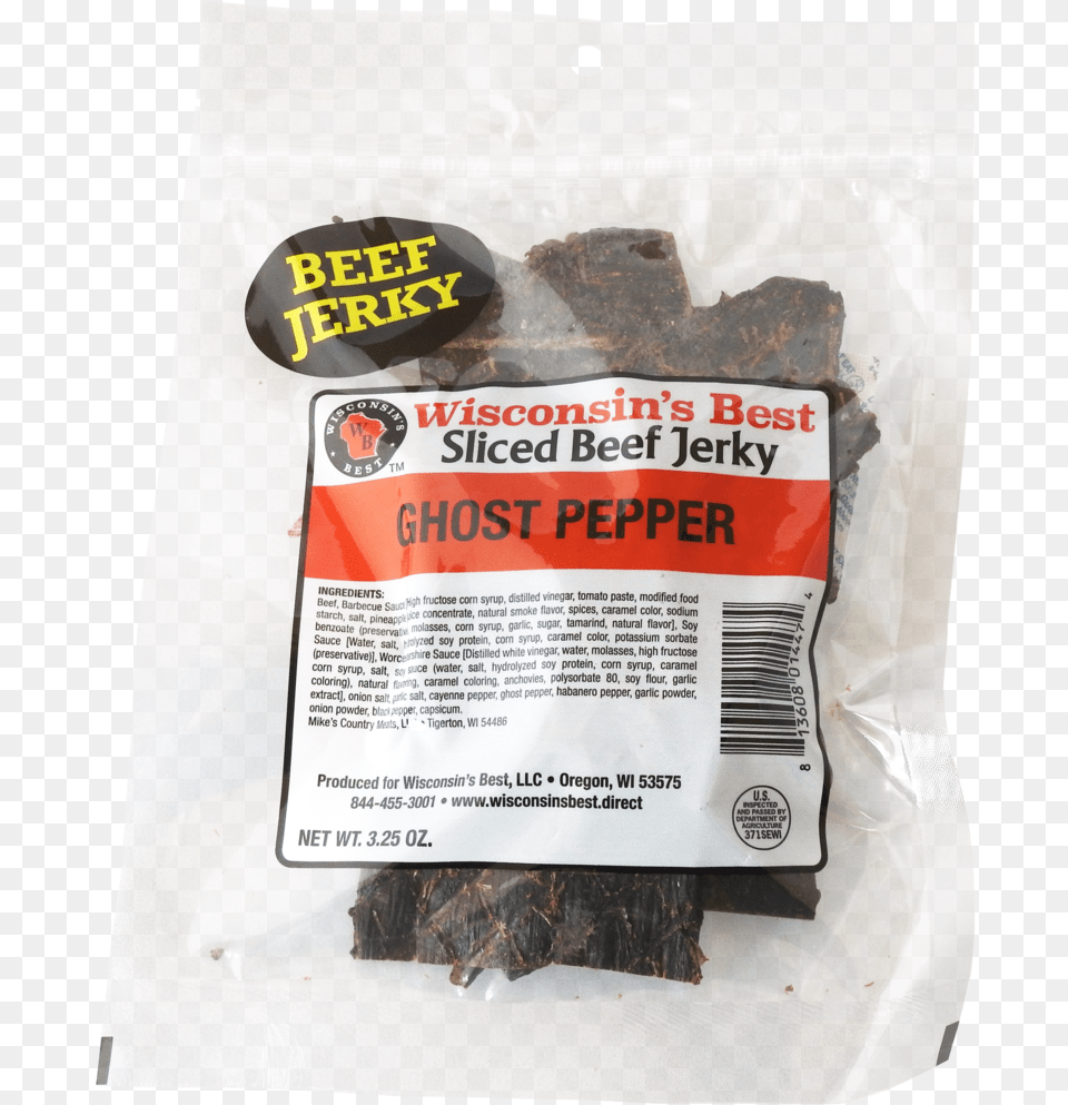Real Ghost Pepper Beef Jerky Jerky, Food, Sweets, Chocolate, Dessert Png