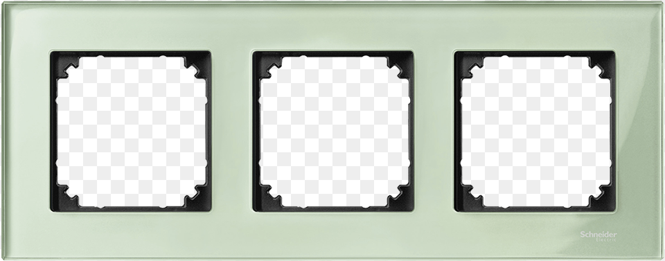 Real Glass Frame 3 Gang Emerald Green Schneider Merten Diamond Silver, Electronics, Hardware, Appliance, Device Png