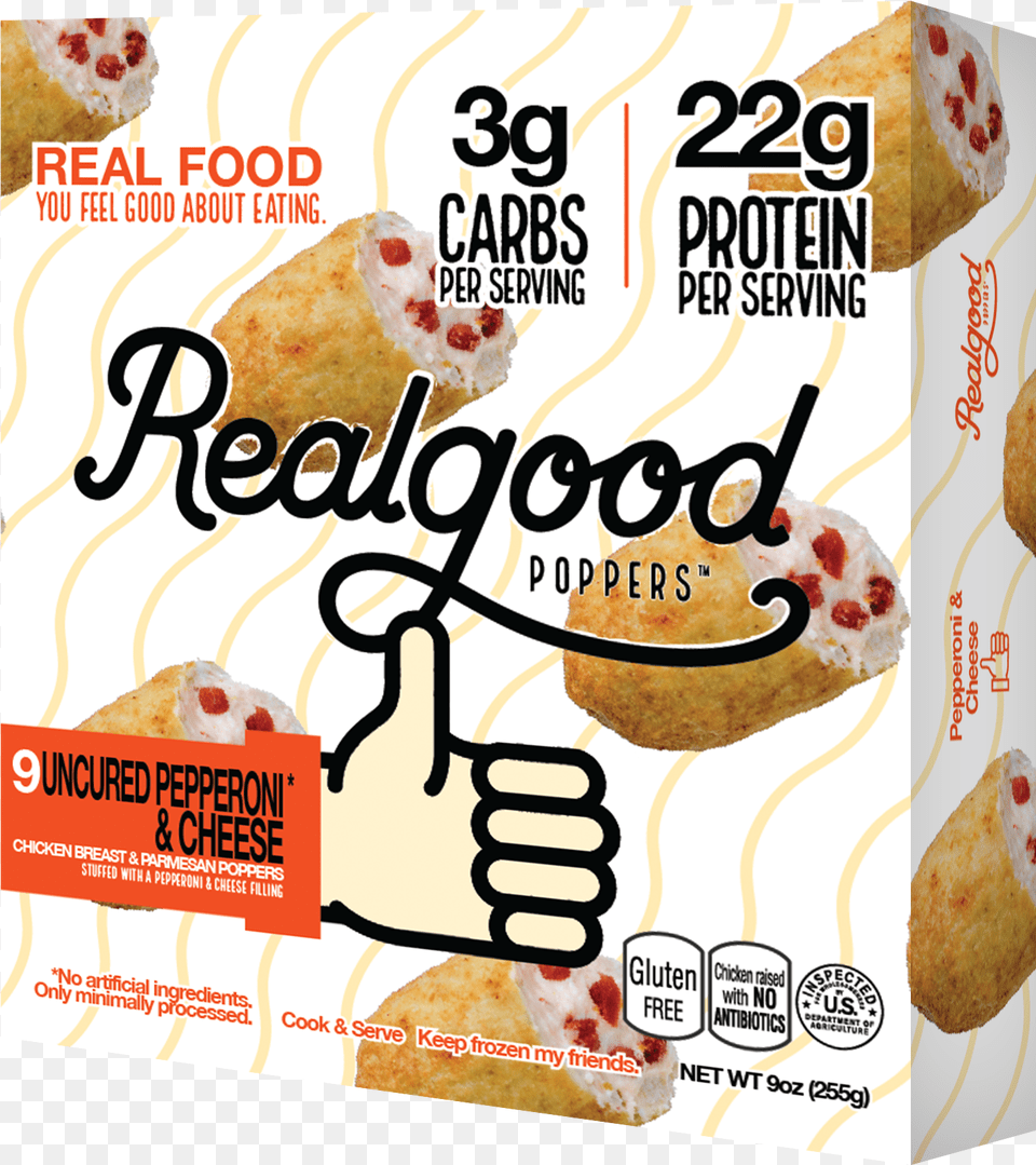 Real Good Foods Poppers, Advertisement, Food, Poster, Sweets Png