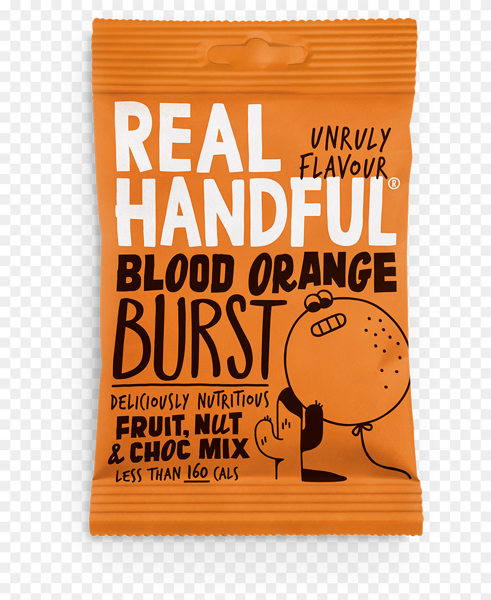 Real Handful Trail Mix Blood Orange Burst Care Packages Brown Paper, Book, Publication, Food, Sweets Free Png