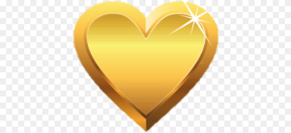 Real Heart Golden Heart Transparent, Gold Free Png Download