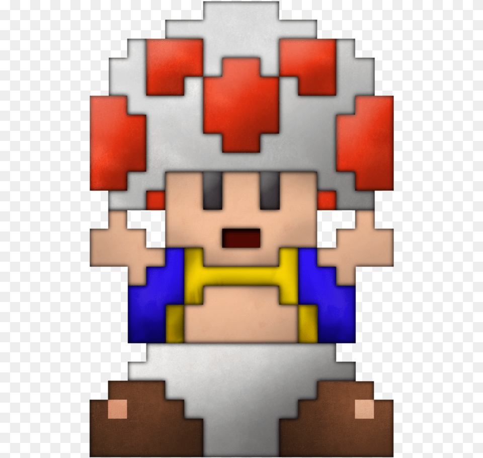 Real Life 8 Bit Toad By Brulescorrupted D6fmwhr Super Mario Bros 1 Toad, Art, Modern Art Free Transparent Png