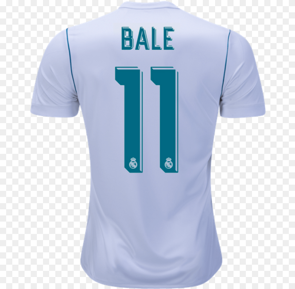 Real Madrid 1718 Home Jersey Bale Active Shirt, Clothing, T-shirt Free Png
