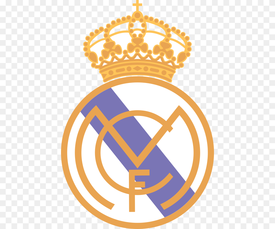 Real Madrid, Gold, Badge, Logo, Symbol Png Image
