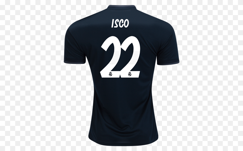 Real Madrid Away Jersey Isco, Clothing, Shirt, T-shirt, Text Png