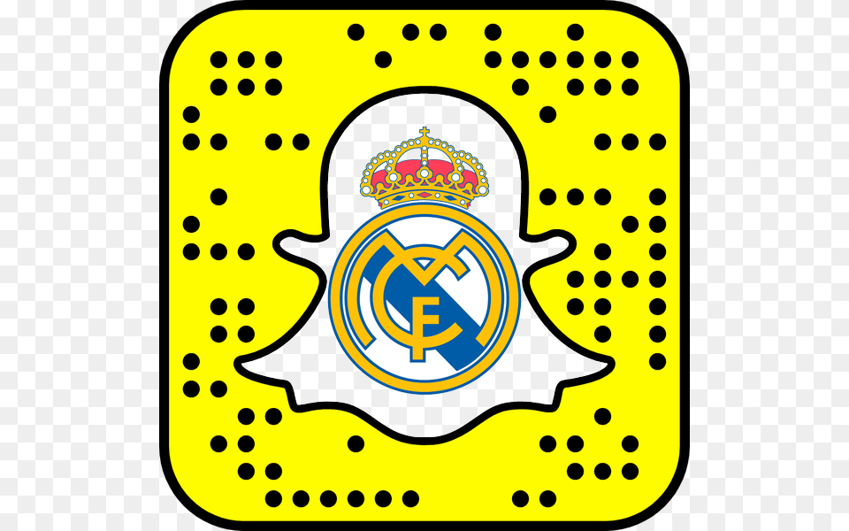 Real Madrid C F On Twitter Snapchat Realmadrid, Badge, Logo, Symbol, Pattern Free Png