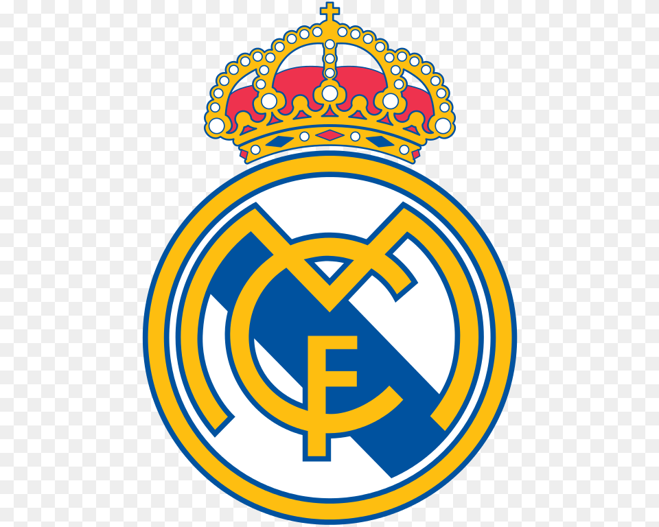 Real Madrid Cf Logo Transparent, Badge, Emblem, Symbol Png Image