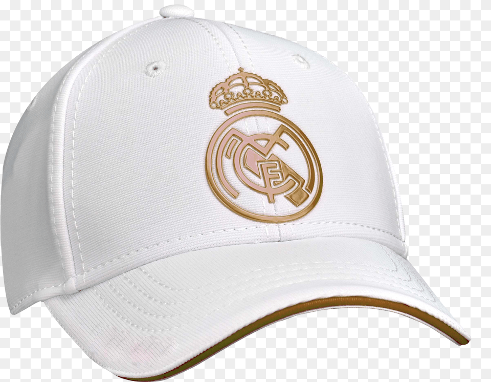 Real Madrid Crest Logo Cap Real Madrid Gold Hat, Baseball Cap, Clothing Png Image