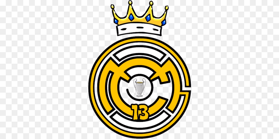 Real Madrid Logo 2018, Emblem, Symbol, Badge, Accessories Png