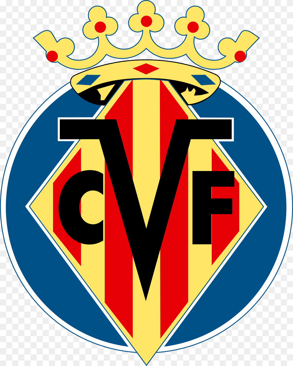 Real Madrid Logo Villarreal Fc, Badge, Symbol, Emblem, Cross Free Png