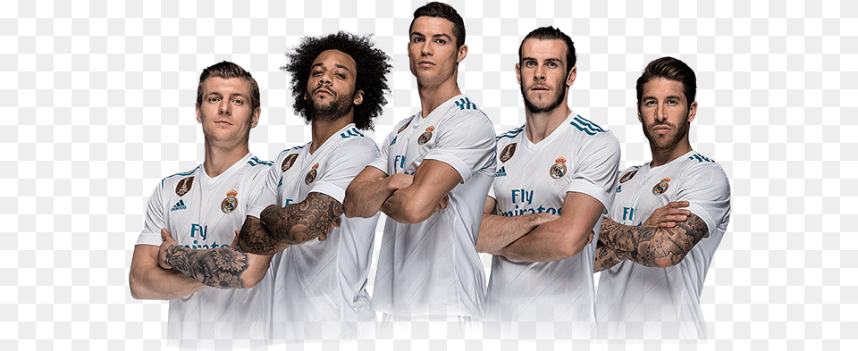 Real Madrid Marcelo Kroos Ronaldo Bale Ramos Real Madrid Players, Team, Tattoo, Skin, Shirt Png