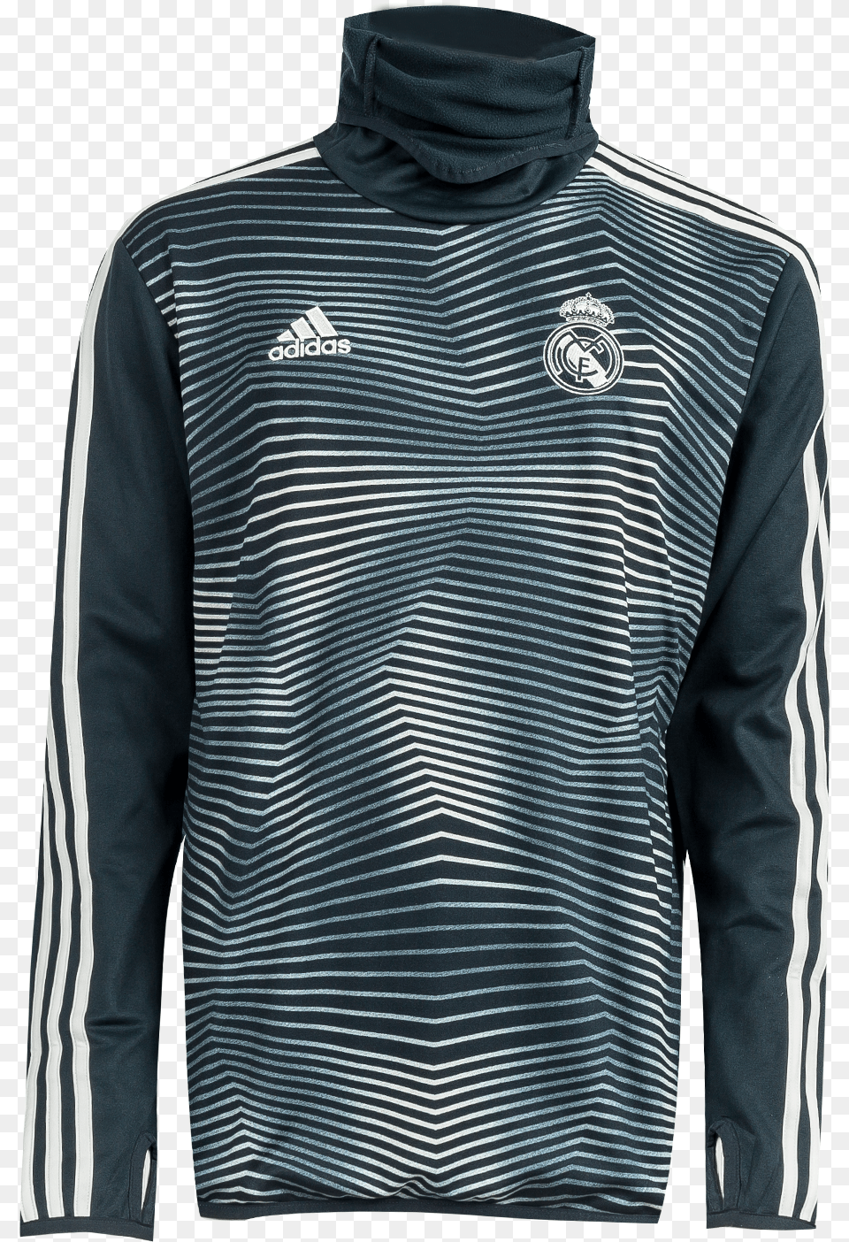 Real Madrid Pre Match Warm Top Active Shirt, Clothing, Coat, Fleece, Jacket Free Transparent Png
