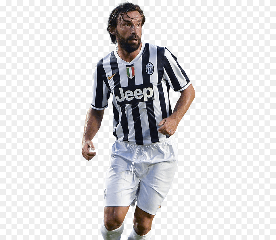 Real Madrid Vs Juventus Turin Andrea Pirlo, Shorts, Shirt, Clothing, Person Png Image