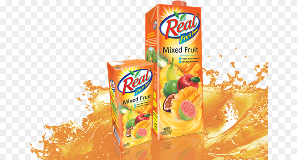 Real Mixed Fruit Juice 1ltr Download Real Juice, Beverage, Food, Snack, Ketchup Free Transparent Png