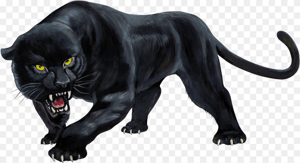 Real Panthera Sim D Full Body Black Panther Animal, Mammal, Wildlife, Canine, Dog Free Png