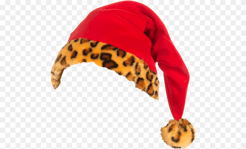 Real Santa Hat Transparent Christmas Hat Cat Grabs Treat, Clothing, Accessories, Headband, Bandana Free Png Download