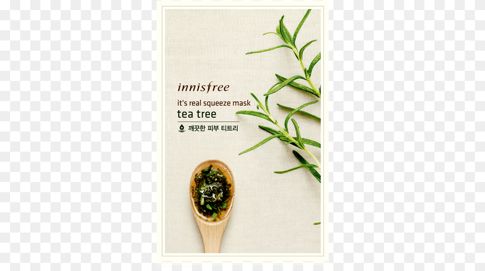 Real Squeeze Mask 1sheet20ml Innisfree Sheet Mask Tea Tree, Cutlery, Herbal, Herbs, Plant Free Png