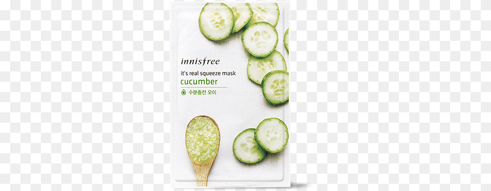 Real Squeeze Mask Cucumber Large Innisfree It39s Real Squeeze Mask Cucumber, Food, Plant, Produce, Vegetable Free Transparent Png