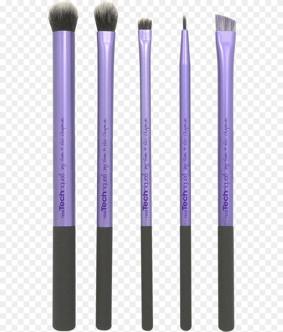 Real Techniques Eyes Real Techniques Purple Eye Brushes, Brush, Device, Tool Free Png