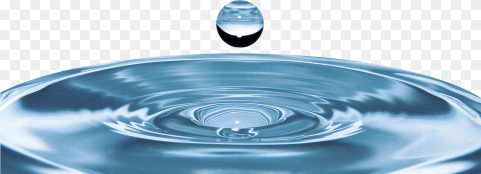 Real Water Drop Drops Of Water Into Ocean, Droplet, Nature, Outdoors, Ripple Free Png Download