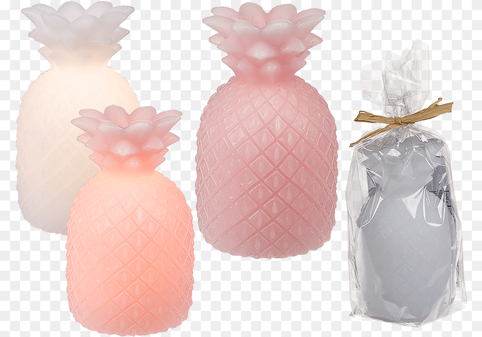 Real Wax Pineapple With Warm White Led Pineapple, Bag, Plastic, Winter, Snowman Free Png
